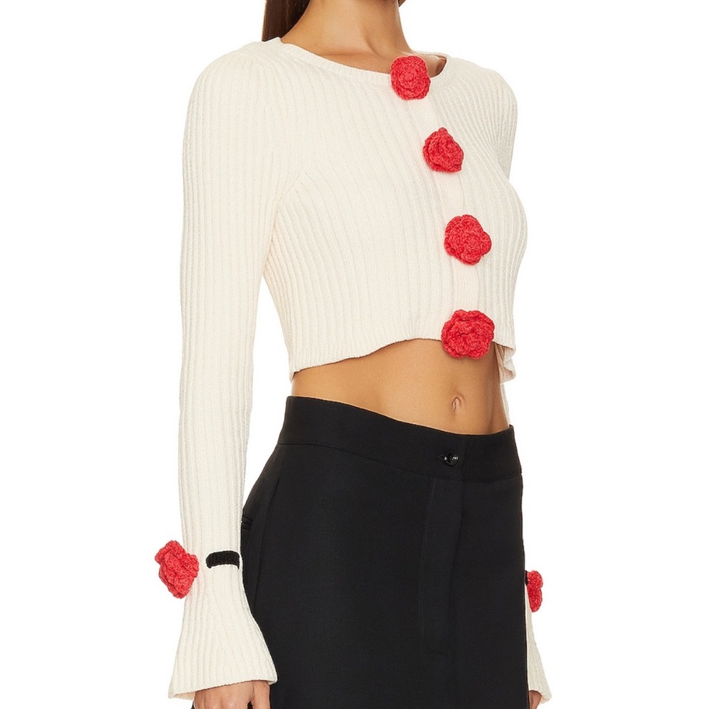 Roxanna Cardigan in white. Worn once.